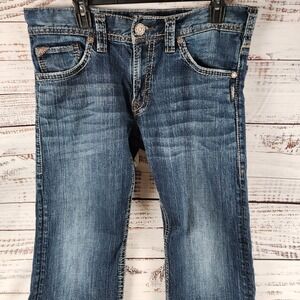 Silver Jeans Zac Relaxed Straight Jeans 33x32 Straight Leg Medium Wash Stretch